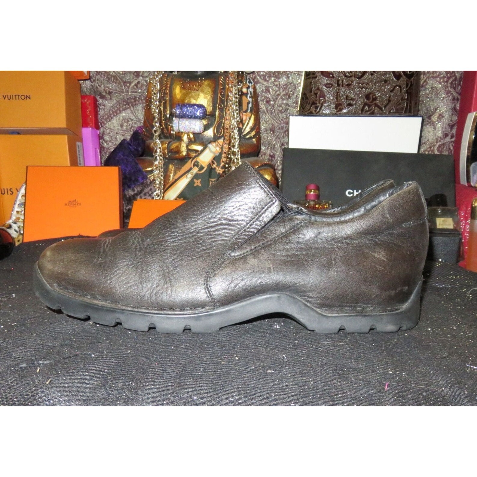 Cole Haan Zeno II Leather Slip on Loafers in Black Sz 12 Etsy