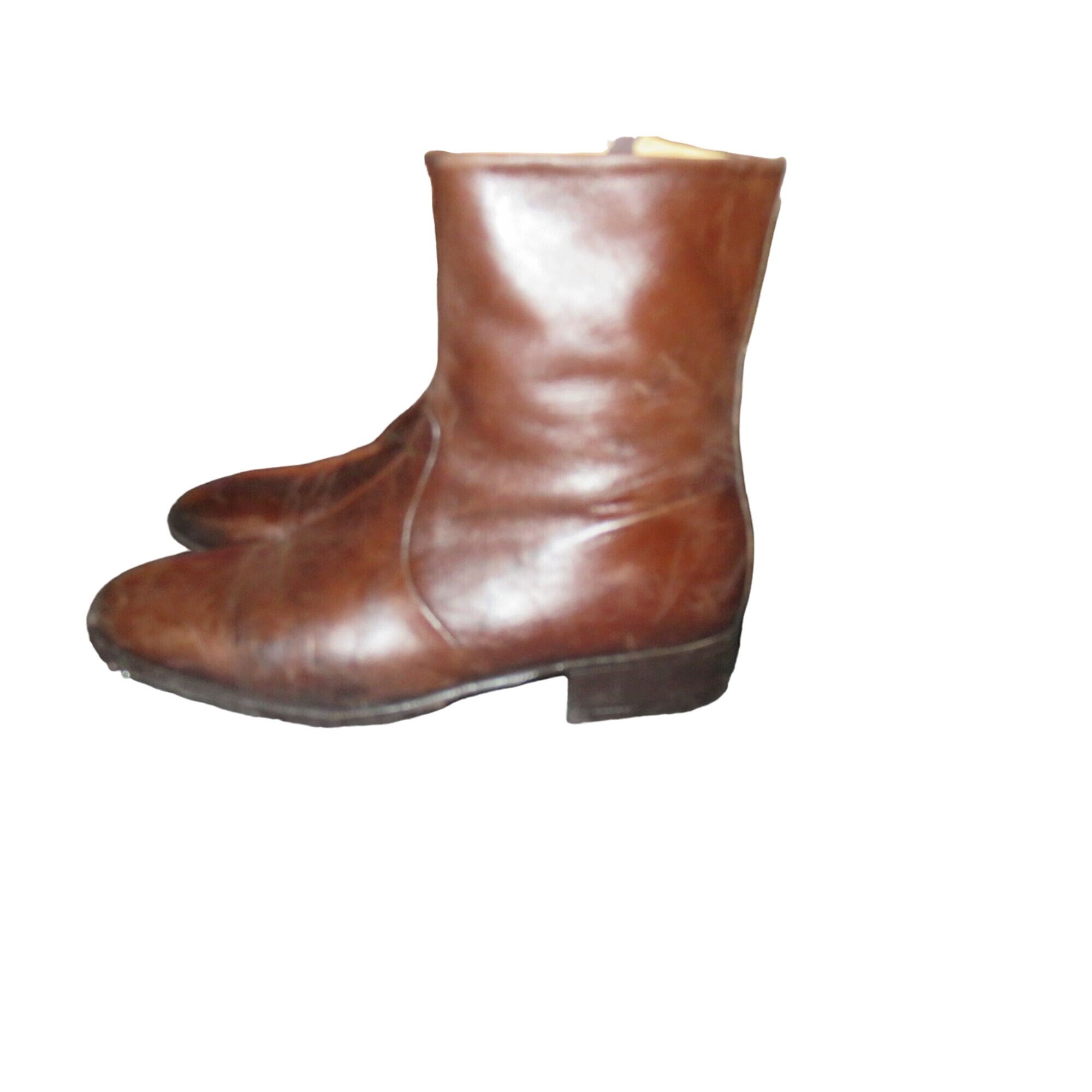 MORESCHI ITALY Genuine Italian Leather Boots in Black Size  display picture 1