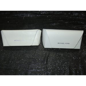 Michael Kors Set of 2 White Leather Hard Cases Sunglasses  display picture 2