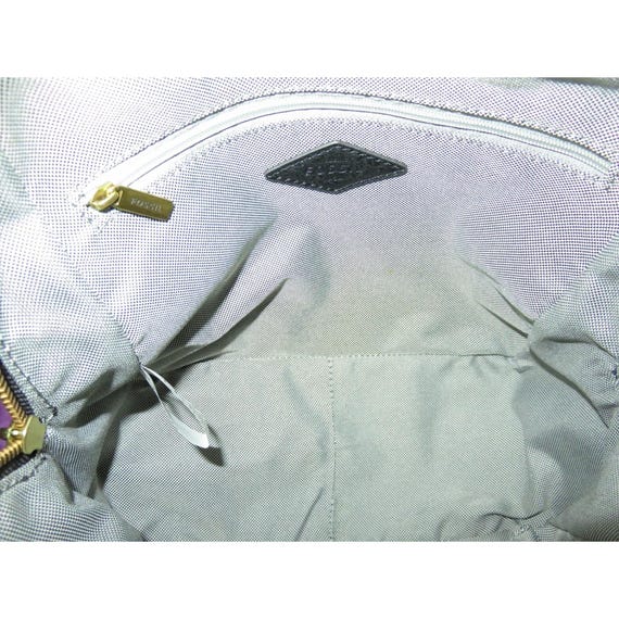 FOSSIL Megan Silver & Black Metallic Python Embossed Leather Backpack & Key FOSSIL Megan Silver & Black Metallic Python Embossed Leather  main image 2