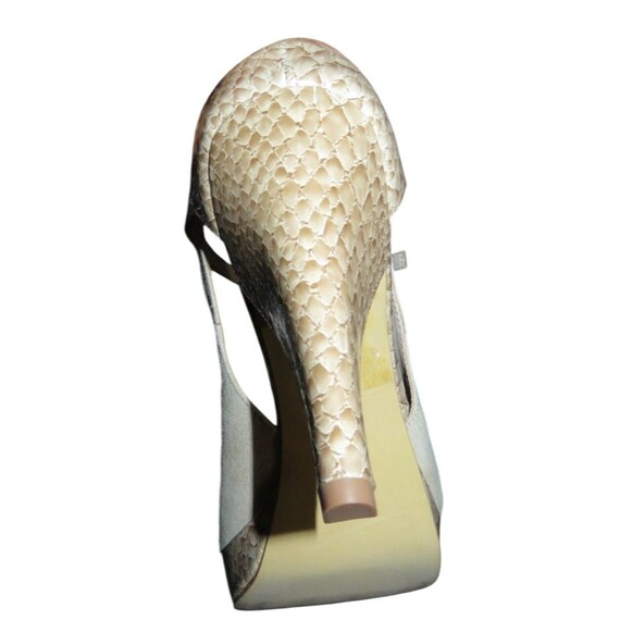 Franco Sarto Italian Mixed Suede & Python Embosse… - image 8
