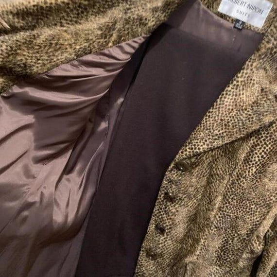 Albert Nipon Vintage Leopard two-piece power care… - image 2