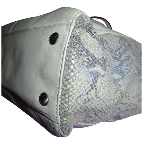 Coach Taylor Ivory Mixed Exotic Python Leather Al… - image 10