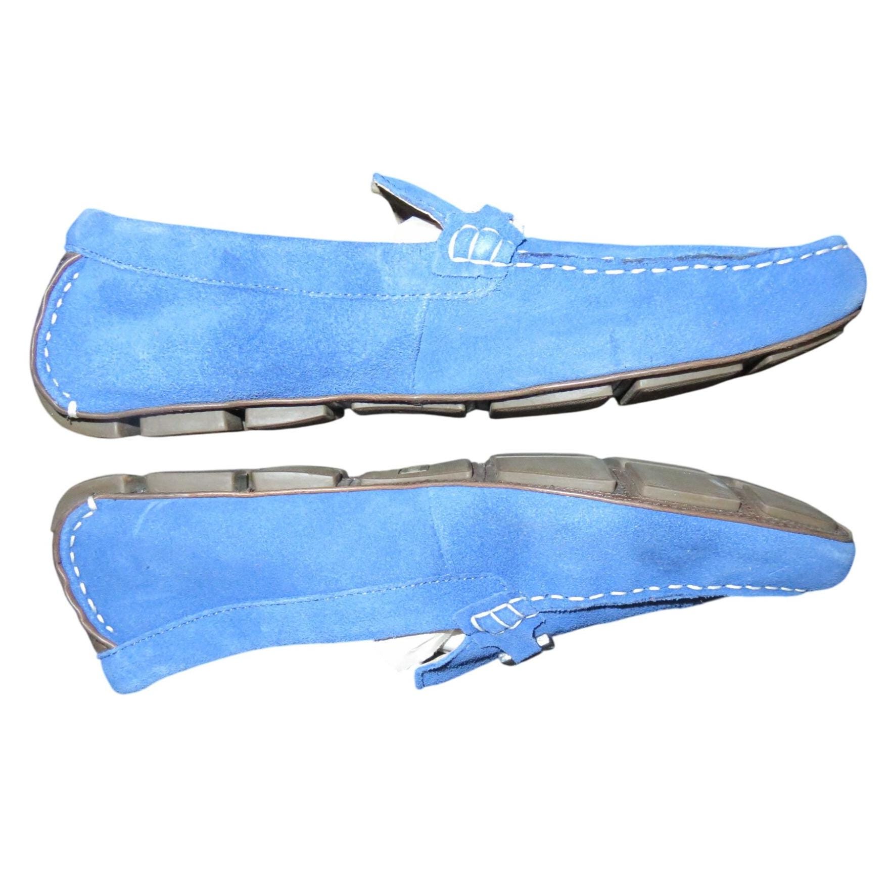 Alfani Merry Blue Suede Leather Loafers Moccasins Driving  display picture 1