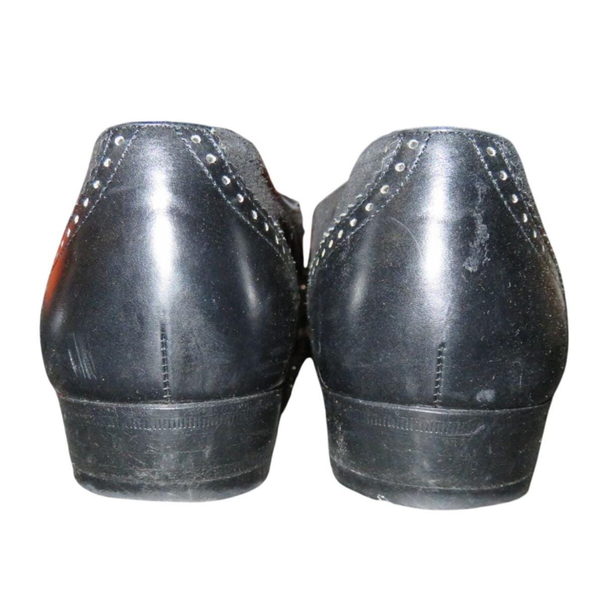 Salvatore Ferragamo Black Leather Kiltie Loafers with Buckle Accent Salvatore Ferragamo Kiltie Black Italian Mixed Leather  main image 2