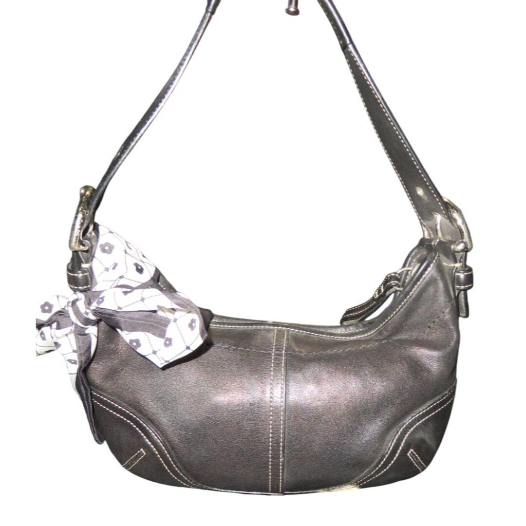 バッグ Coach Soho Hobo Shoulder Bag Leather y2k Coach Black Leather Y2K Mini Soho Hobo Shoulder Bag Purse