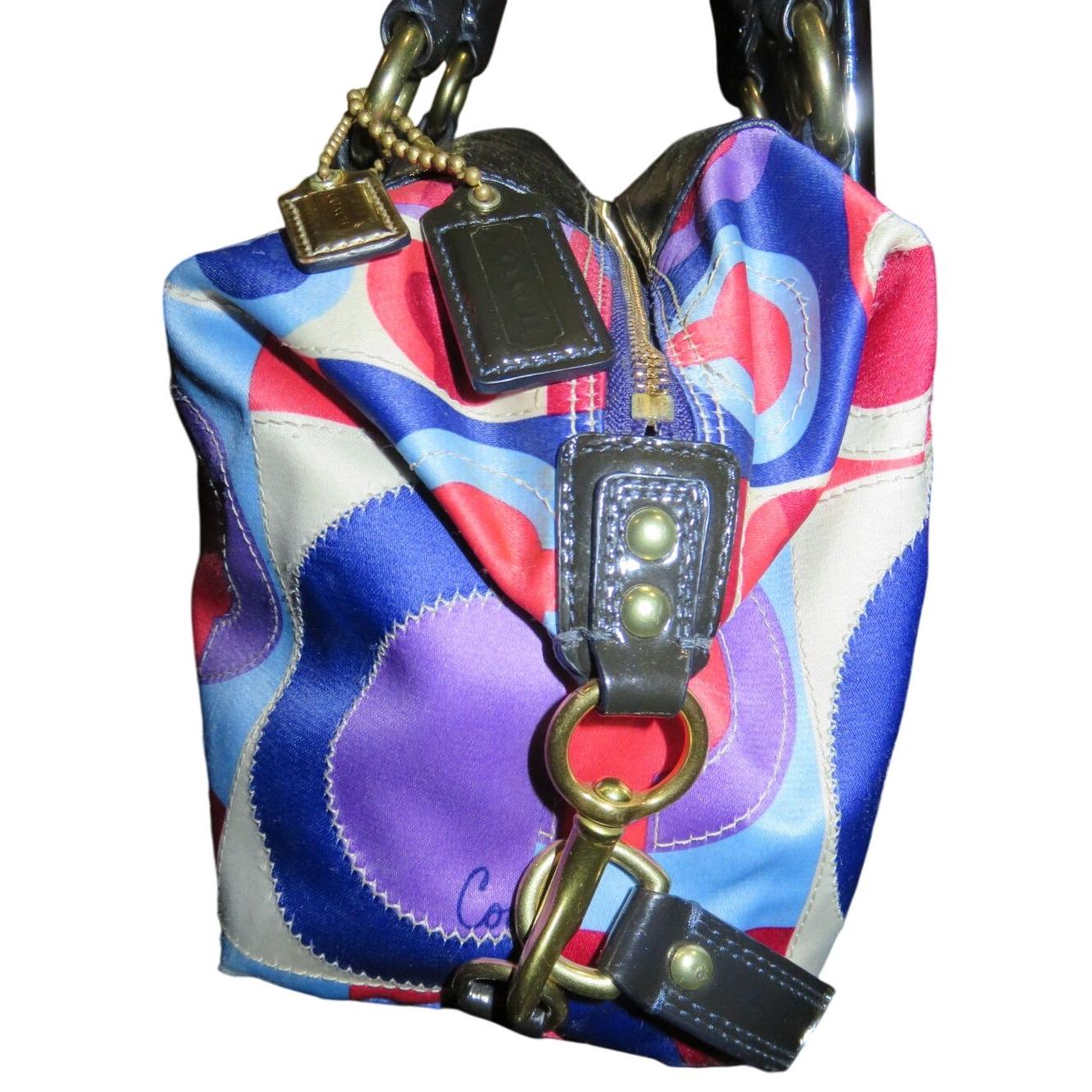 Coach Madison Sabrina Graphic Op Art Convertible Strap Satchel 