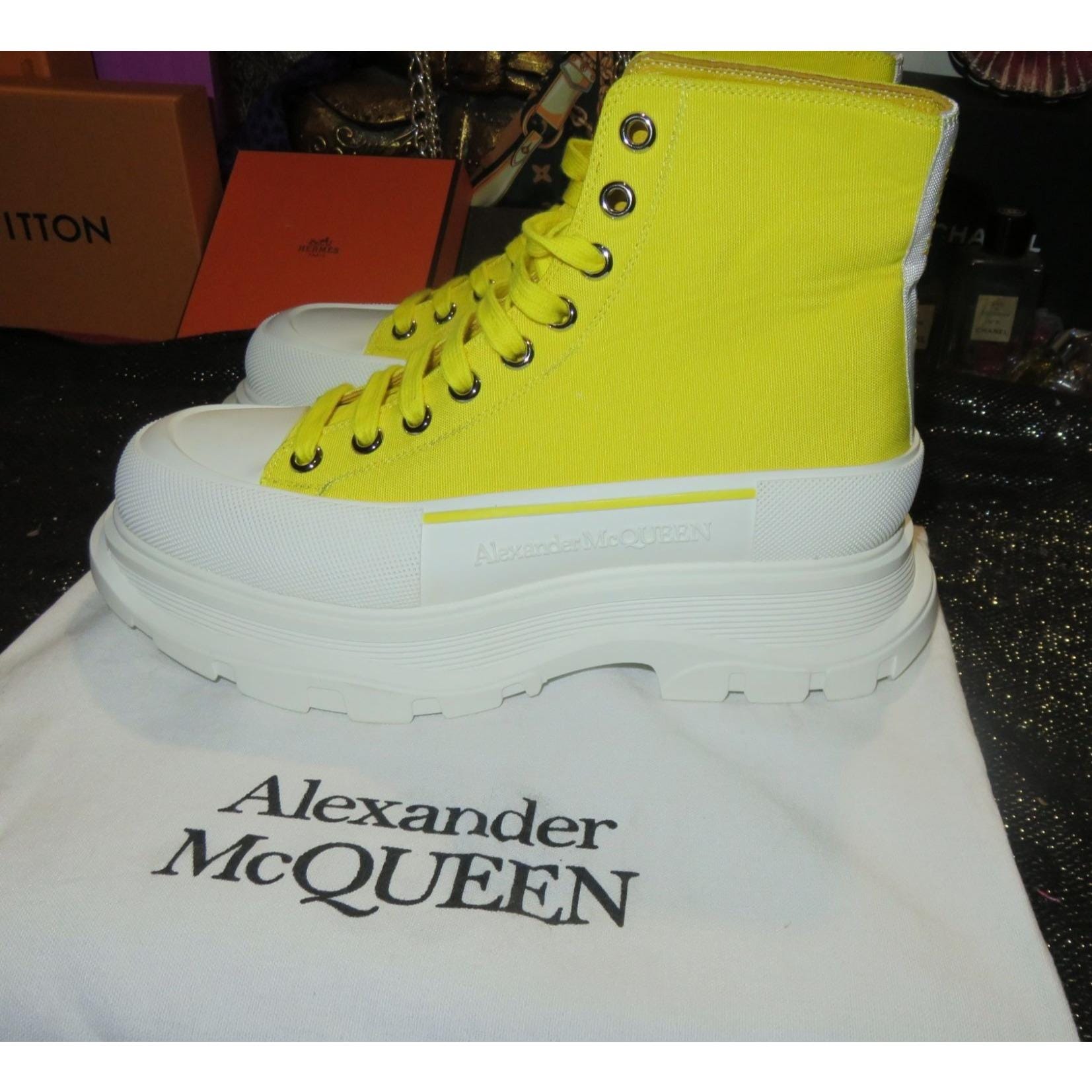 Alexander McQueen Tread Slick High Top Sneakers 10.5 Alexander McQueen Tread Slick Lace-Up Sneaker Boots main image 3