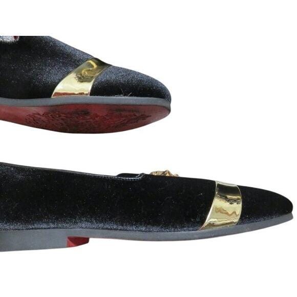 Santimon Velvet Tuxedo Lion Head Loafers Driving Shoes  display picture 2