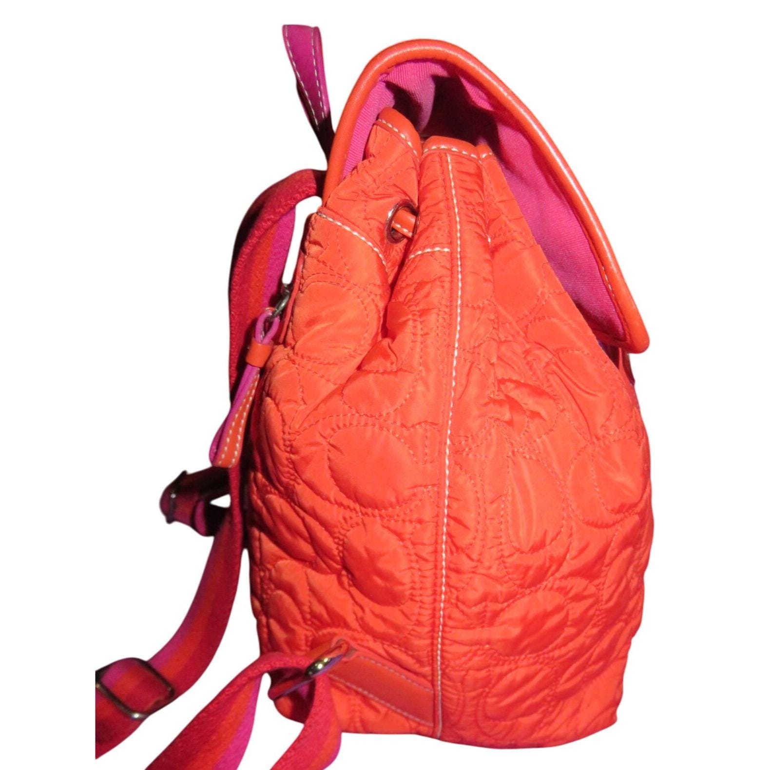 Coach 2004 Limited Edition Jack Russell Red Quilted Nylon  display picture 1