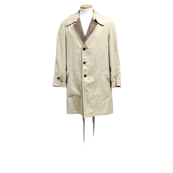Christian Dior Trench Coat 42 L Vintage Polyester Cotton Tailored