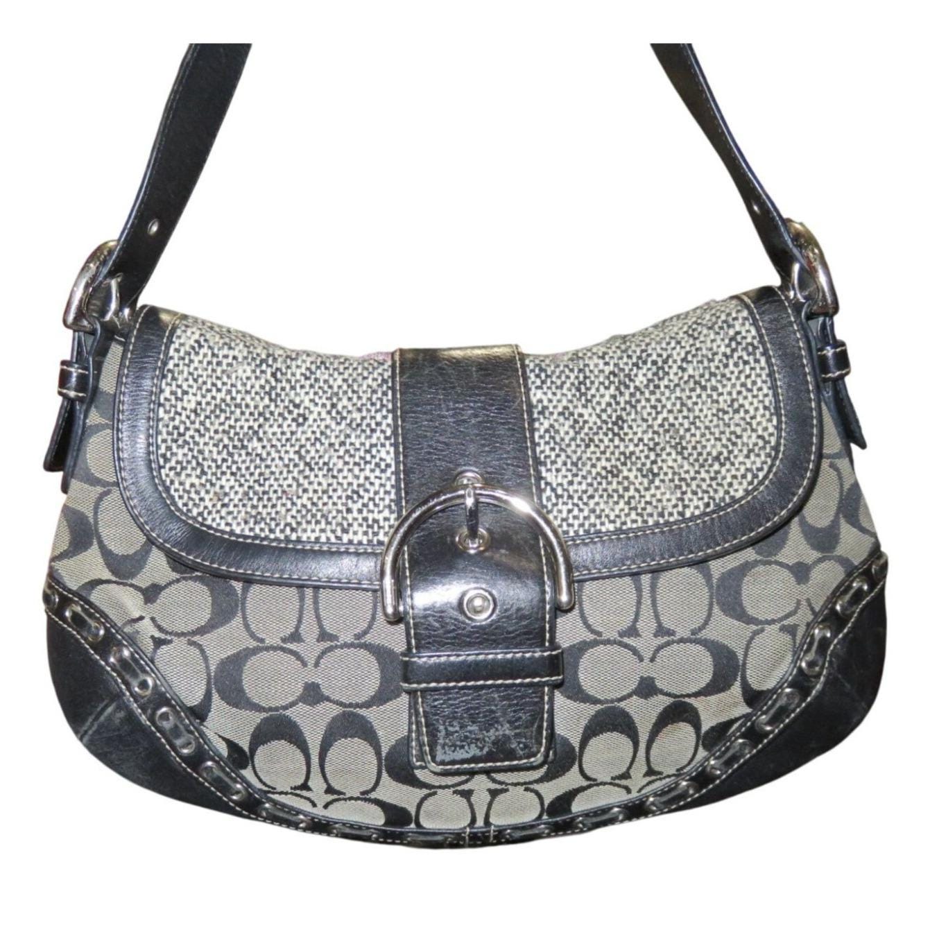 COACH ブラック ソーホー レザー ハンドバッグ　ベルト モチーフ COACH - COACH コーチ ショルダーバッグ レザー ブラック