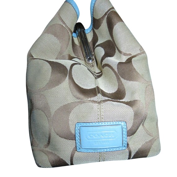 Coach Cursive Creed Limited Edition Khaki & Blue Jacq… - Gem