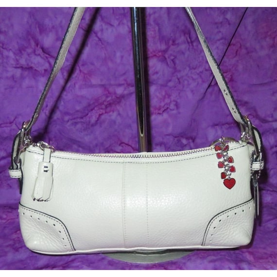 Coach 2005 Vintage Hampton Pebbled Leather Demi Baguette Shoulder