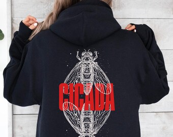 cicada whimsigoth clothing cicada shirt cicada tshirt moth shirt bug shirt entomology shirt insect shirt naturalist granola girl y2k hoodie