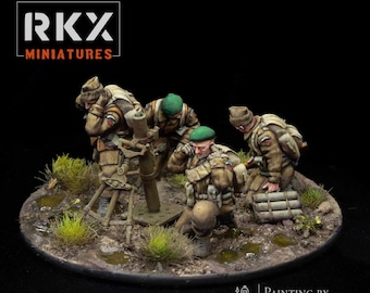 イギリス軍コマンドー WW2 3インチ迫撃砲チーム