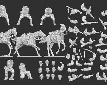 Late War German Cavalry Multi-Part Kit