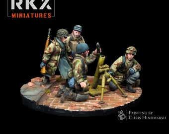 Duits Fallschirmjäger-mortelteam