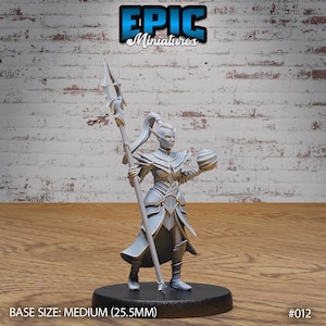 Dark Elf Army Sorceress 3d Print
