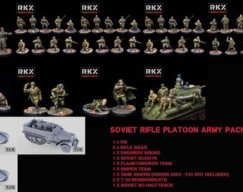 Soviet Rifle Platoon with Transports