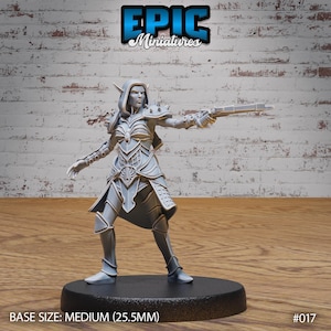 Dark Elf Army Crossbow Female 3d Print