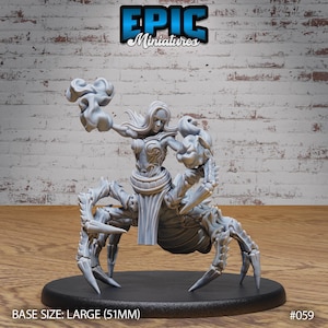 Dark Elf Drider Folk Sorceress 3d Print