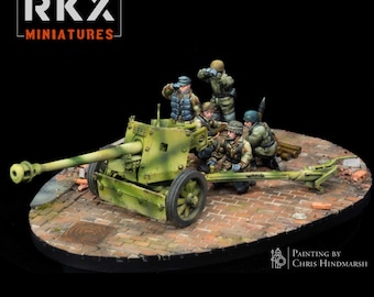 German Fallschirmjäger WW2 Pak 40 Anti Tank Gun