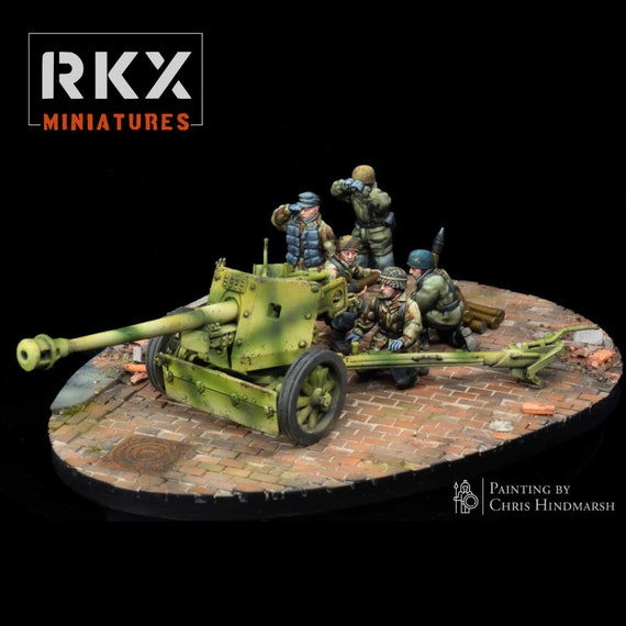 German Fallschirmjäger WW2 Pak 40 Anti Tank Gun - Etsy