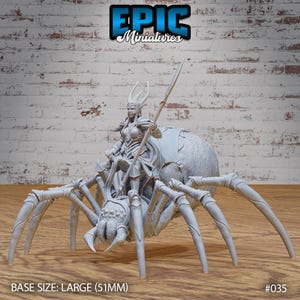 Dark Elf Spider Rider 3d Print