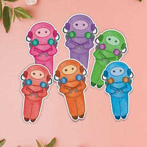 Lethal Company Employee Stickers: Vibrant and Fun Character Decals