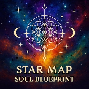 Star Map Soul Blueprint – Your Energetic Soul Signature - Intuitive, channeled reading of your core soul energies and spiritual design.