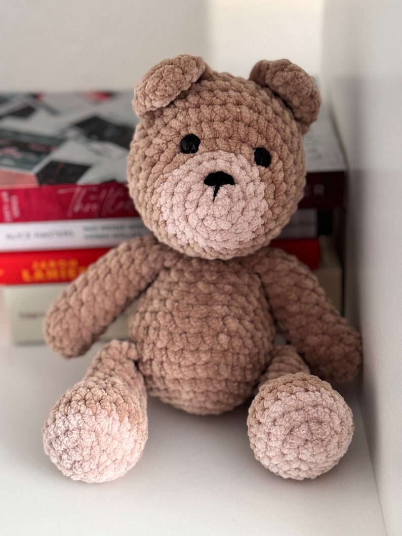 Gehäkelter Teddy Amigurumi l Handgemachtes Kuscheltier Teddybär l Teddy Plüschtier ideal als Geschenk l Stofftier Kuscheltier Bild 6