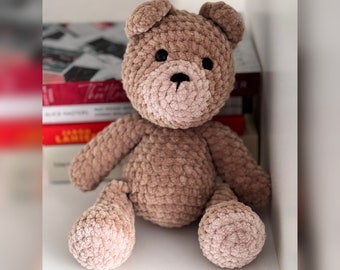 Gehäkelter Teddy Amigurumi l Handgemachtes Kuscheltier Teddybär l Teddy Plüschtier ideal als Geschenk l Stofftier Kuscheltier