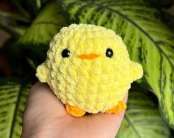 Crochet Chick Toy | Stress Relief Anti-Stress Ball | Handmade Chick Plush Toy | Crocheted Chick | Stuffed Animal Cuddly Toy Amigurumi