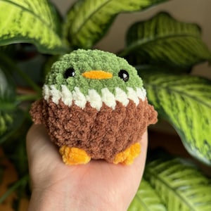 Crochet Duck l Stress Relief Fidget Toy Anti-Stress Ball | Handmade Plush Toy l Crocheted Mallard l Stuffed Animal Amigurumi