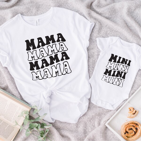 Mama and Mini Shirt Set - Mama and Me T-Shirt - Mommy and Me Toddler Tee - Mommy's Mini Matching Set - New Mom Shirt