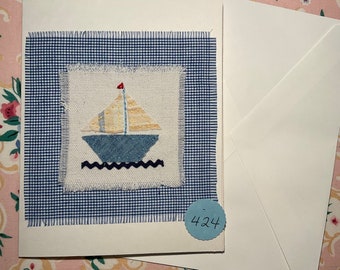 Little Boat Greeting Card # 424