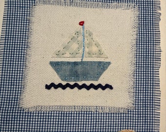 Little Boat Greeting Card # 425