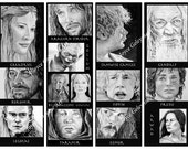 Items similar to Printable Bookmarks, Lord of the Rings, LOTR ...