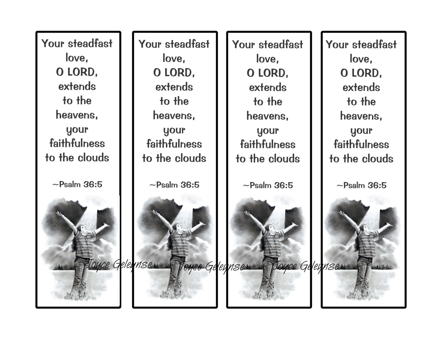 printable bookmark christian bible verse your love reaches