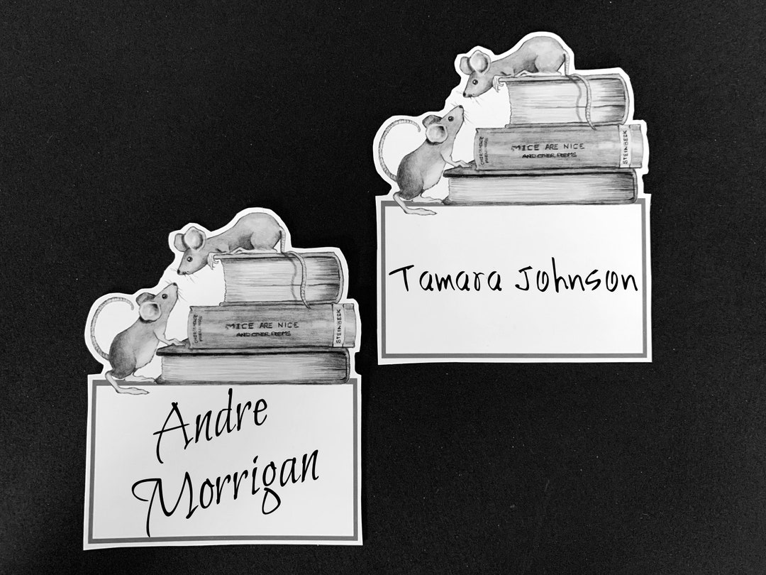 Cute Mice STICKERS Name Tags for Books Jars WINE Bottles - Etsy