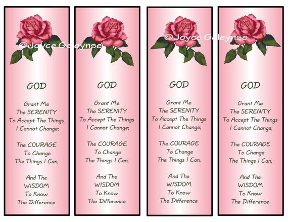 items similar to instant printable bookmarks pink roses