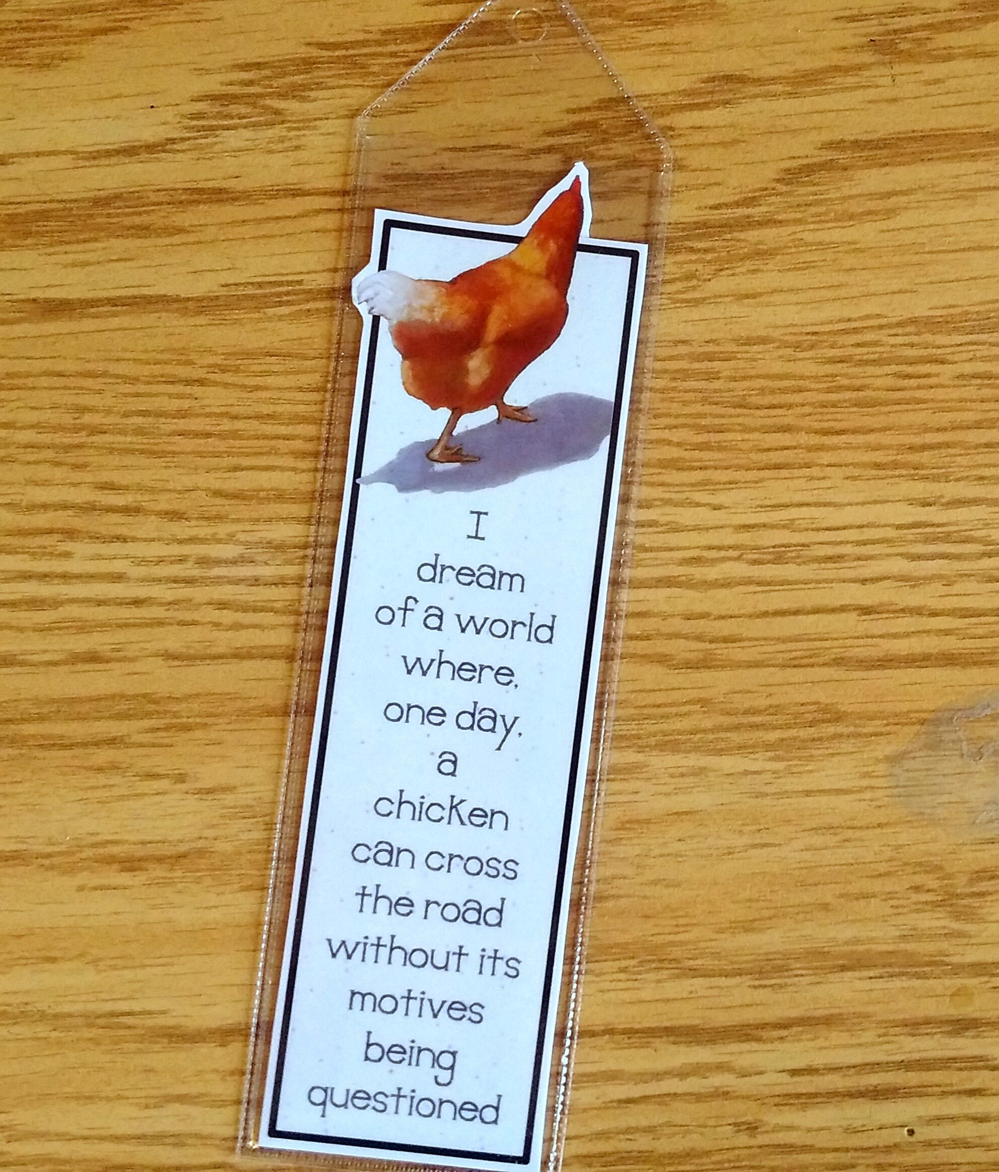 Bookmark Chicken Humor Funny Quote About Chicken Crossing Etsy Bookmark Chicken Humor Funny Quote About Chicken Crossing Etsy