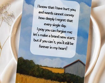 Reconciliation, Estrangement Card: Original, Summer Country Landscape (Digital Download)
