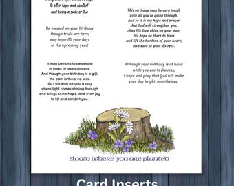 Birthdays in Difficult Times, Card Verses: Original Rhyming Poems, Card Inserts, Christian (Digital Download)