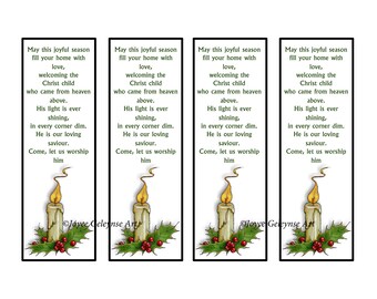Printable Bayberry Candle Poem - Etsy