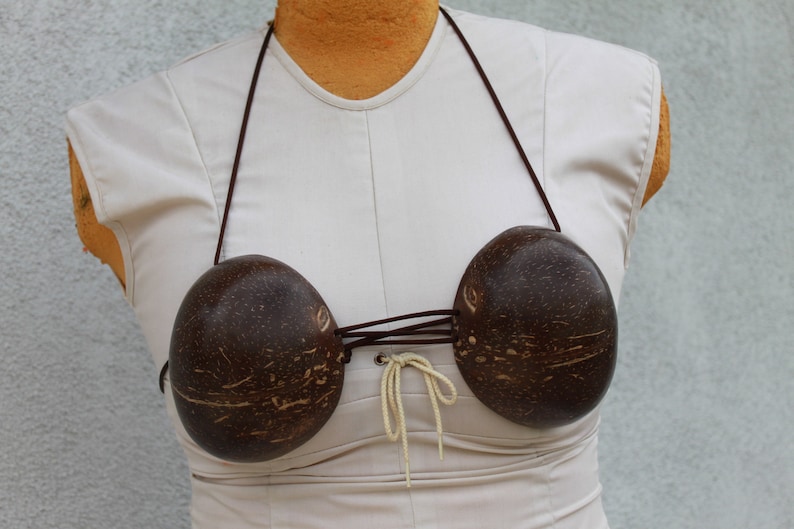 Student Coconut bra B or C cup large size coco hula | Etsy