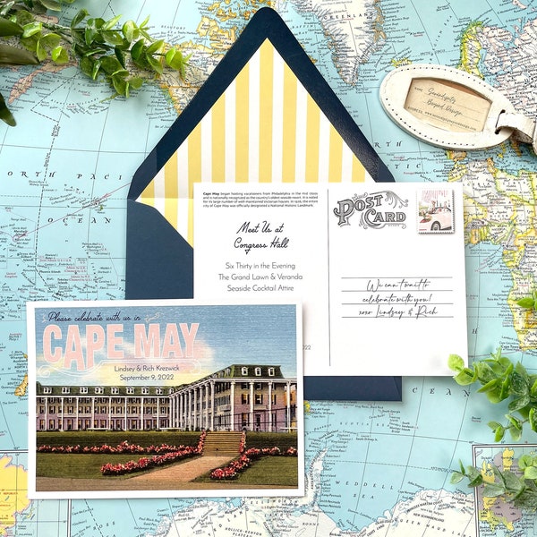 Congress Hall Save the Date Postcard (Cape May, New Jersey) - Design Fee