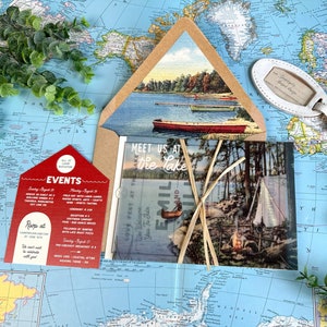 Invitation Tag Roop Sebago Lake Wedding Invitation (naples, Maine) - Design Fee - Etsy