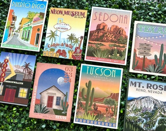 Custom Retro Travel Poster | Wedding Poster or Keepsake